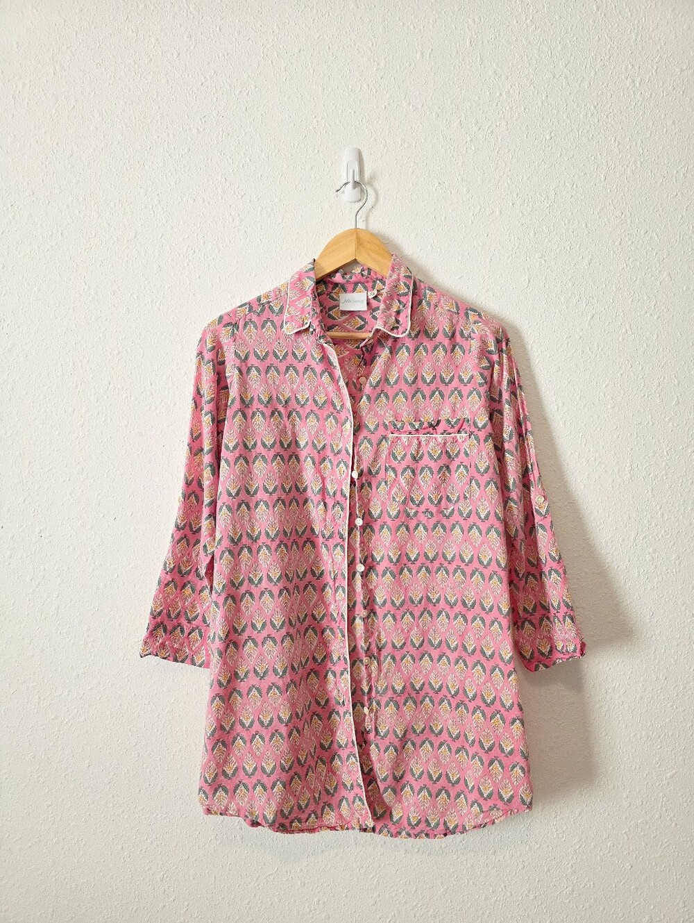 Julia Amory Floral Oversized Button Up Shirt XS